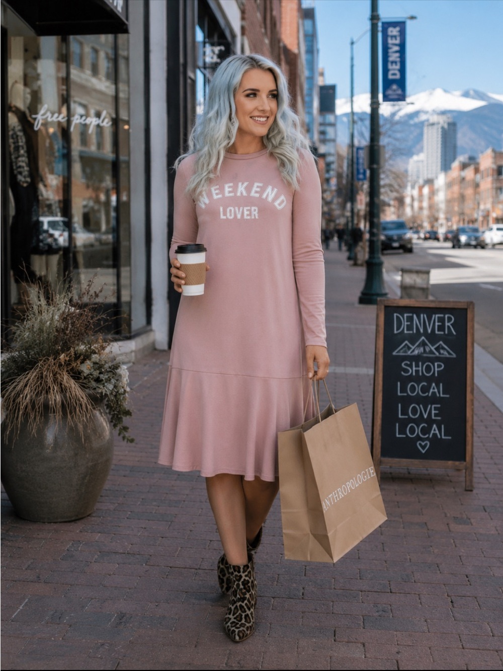 Fantastic Fawn Weekend Lover Mauve Blush Dress NWT